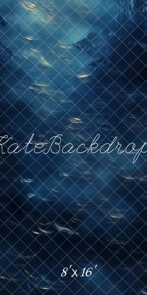 Kate Sweep Abstract Blue Forest Backdrop Designed by Emetselch - Kate Backdrop AU