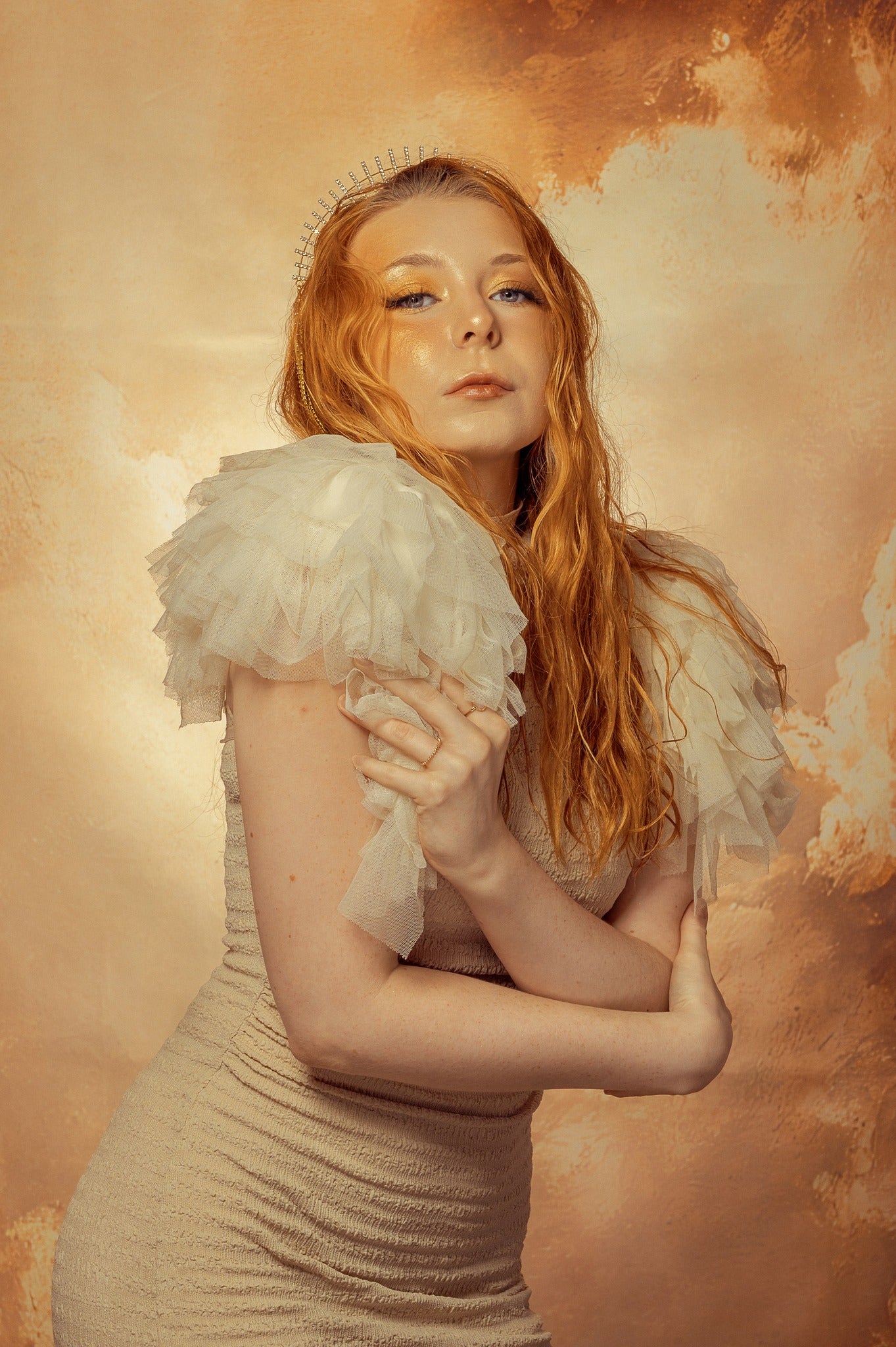 Kate Clouds Light Rays Backdrop Designed by Chain - Kate Backdrop AU