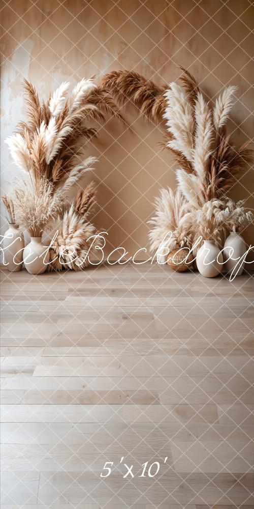 Kate Sweep Boho Arch Beige Backdrop Designed by Emetselch - Kate Backdrop AU