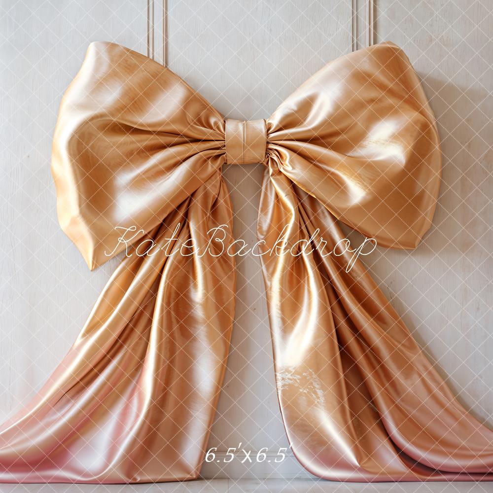 Kate Elegant Gold Bow Backdrop Designed by Emetselch - Kate Backdrop AU