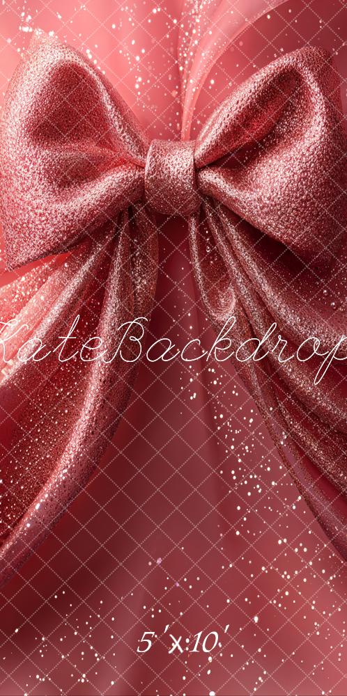 Kate Sweep Sparkling Pink Big Bow Backdrop Designed by Emetselch - Kate Backdrop AU