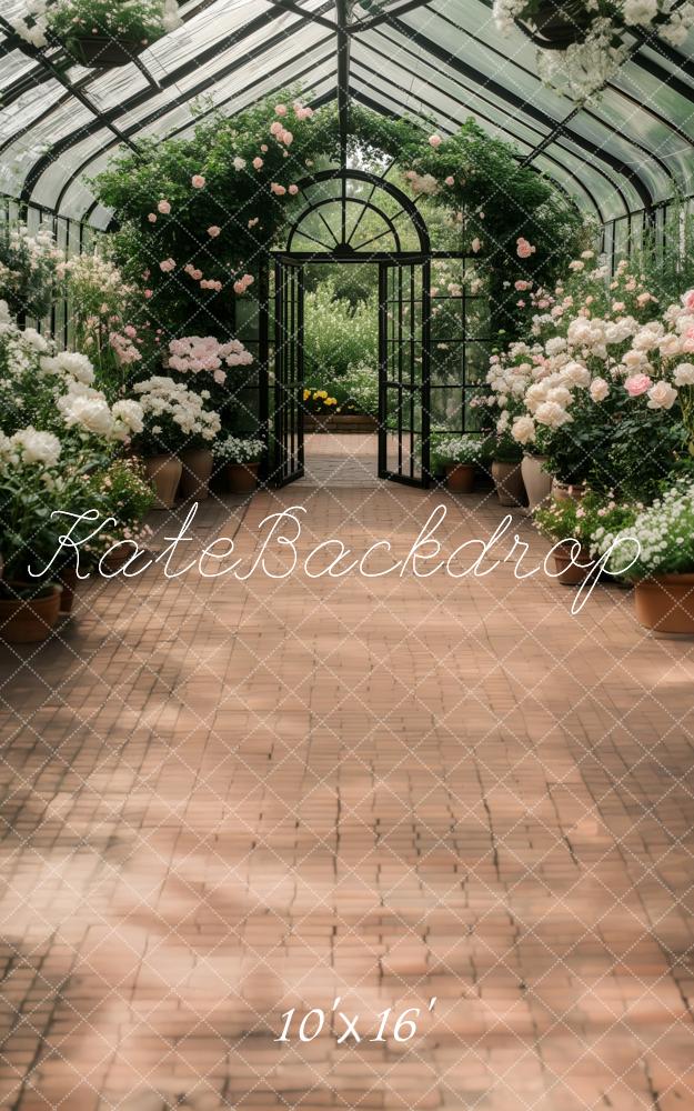 Kate Sweep Greenhouse Garden Path Backdrop Designed by Patty Roberts - Kate Backdrop AU