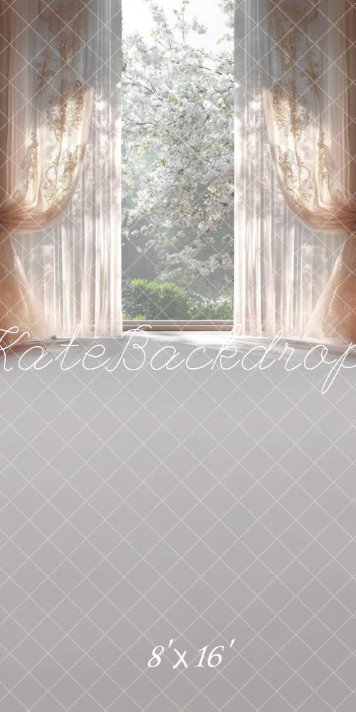 Kate Sweep Spring Elegant Curtain Window Backdrop Designed by Mini MakeBelieve - Kate Backdrop AU