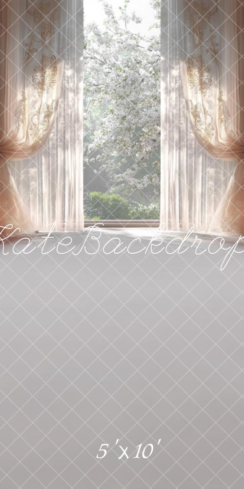 Kate Sweep Spring Elegant Curtain Window Backdrop Designed by Mini MakeBelieve - Kate Backdrop AU