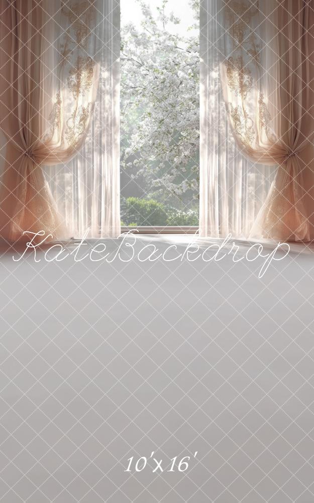 Kate Sweep Spring Elegant Curtain Window Backdrop Designed by Mini MakeBelieve - Kate Backdrop AU