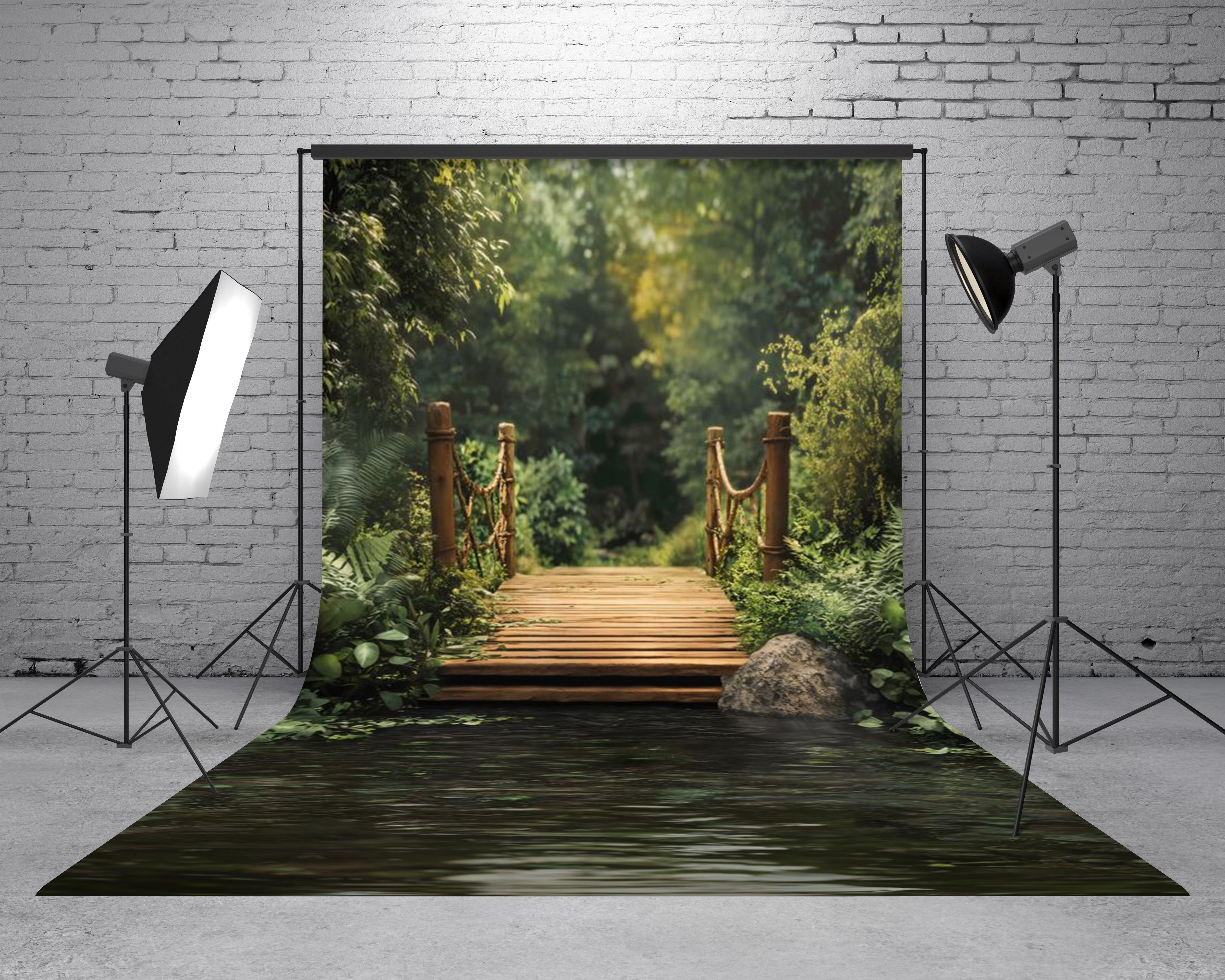Kate Green Forest Lake Backdrop Designed by Emetselch - Kate Backdrop AU