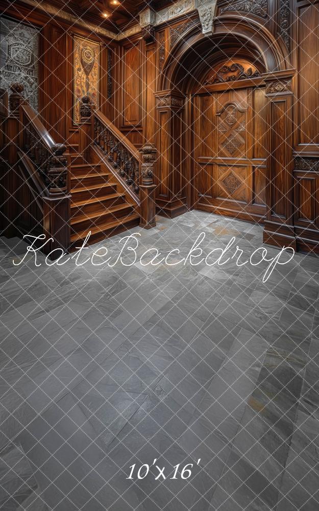 Kate Sweep Wooden Retro Stairs Backdrop Designed by Mini MakeBelieve - Kate Backdrop AU