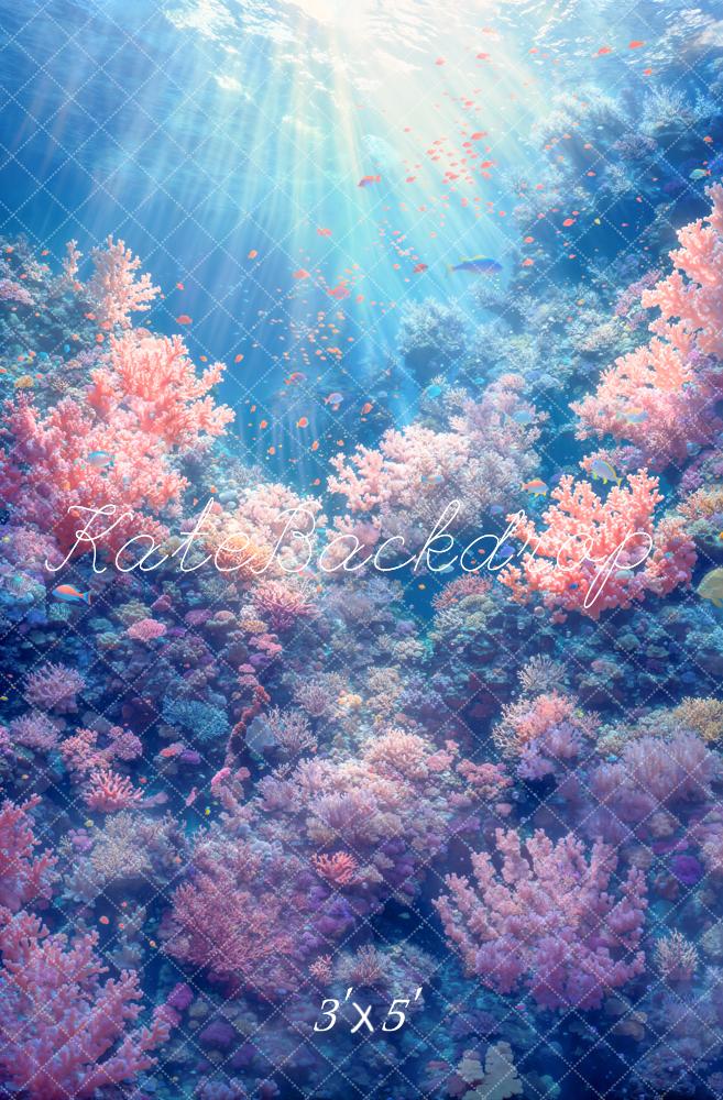 Kate Underwater World Coral Backdrop Designed by Emetselch