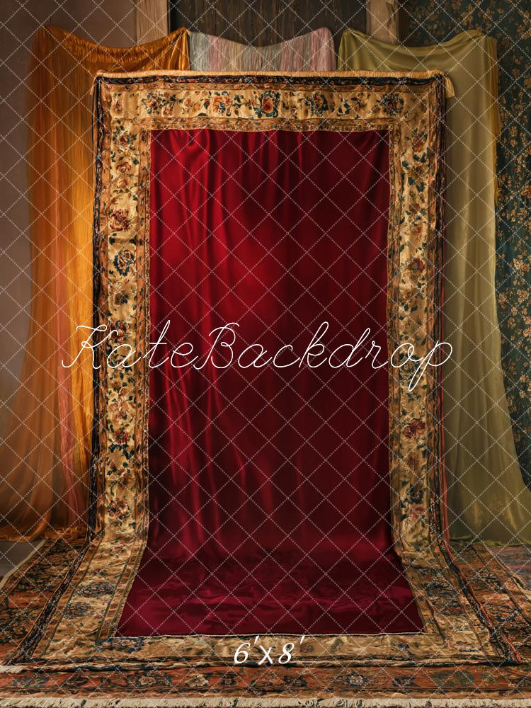 Kate Red Tapestry Style Backdrop Designed by Emetselch - Kate Backdrop AU