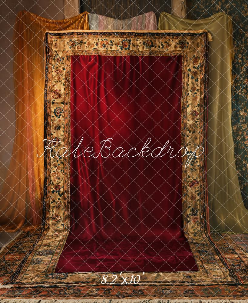 Kate Red Tapestry Style Backdrop Designed by Emetselch - Kate Backdrop AU