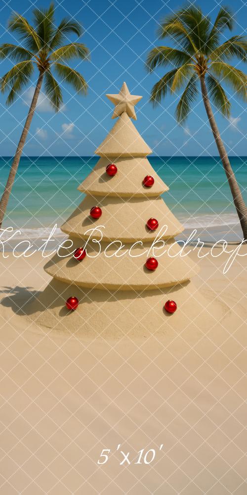 Kate Sweep Sandy Christmas Tree Backdrop Designed by Megan Leigh - Kate Backdrop AU