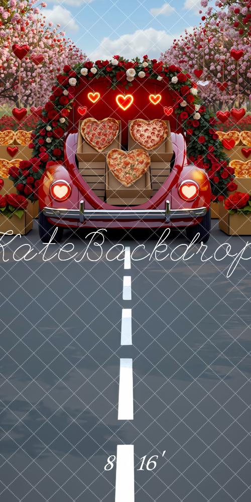 Kate Sweep Valentine's Day Road Truck Backdrop Designed by Mini MakeBelieve