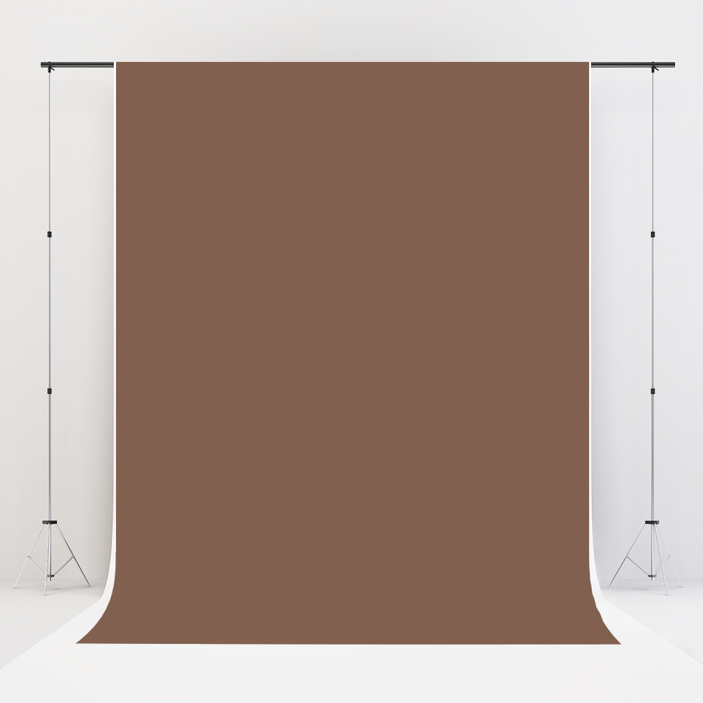 Kate Solid Retro Chocolate Color Vinyl Floor Backdrop - Kate Backdrop AU