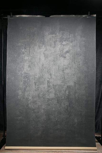 Kate Hand Painted Canvas Abstract Texture Dark Gray Backdrop - Kate Backdrop AU