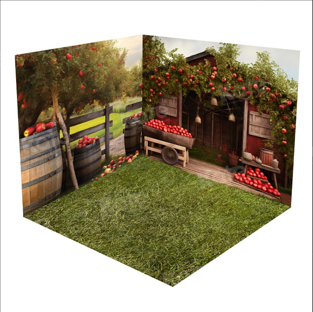 Kate Apple Farm Harvest Meadow Room Set(8ftx8ft&10ftx8ft&8ftx10ft) - Kate Backdrop AU