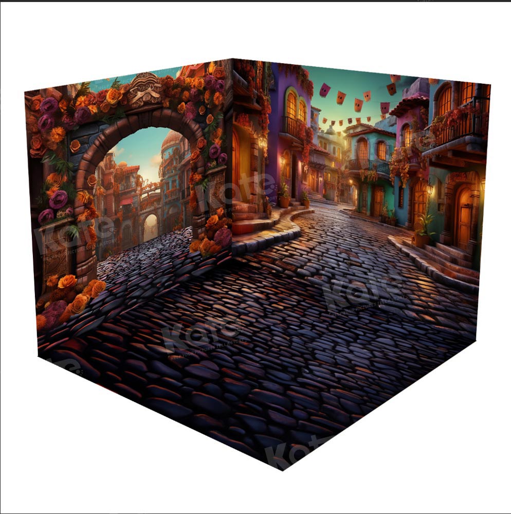 Kate Halloween Dead Street Room Set(8ftx8ft&10ftx8ft&8ftx10ft) - Kate Backdrop AU