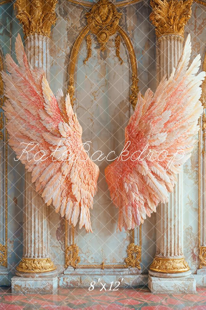 Kate Retro Wall Wings Backdrop Designed by Emetselch - Kate Backdrop AU