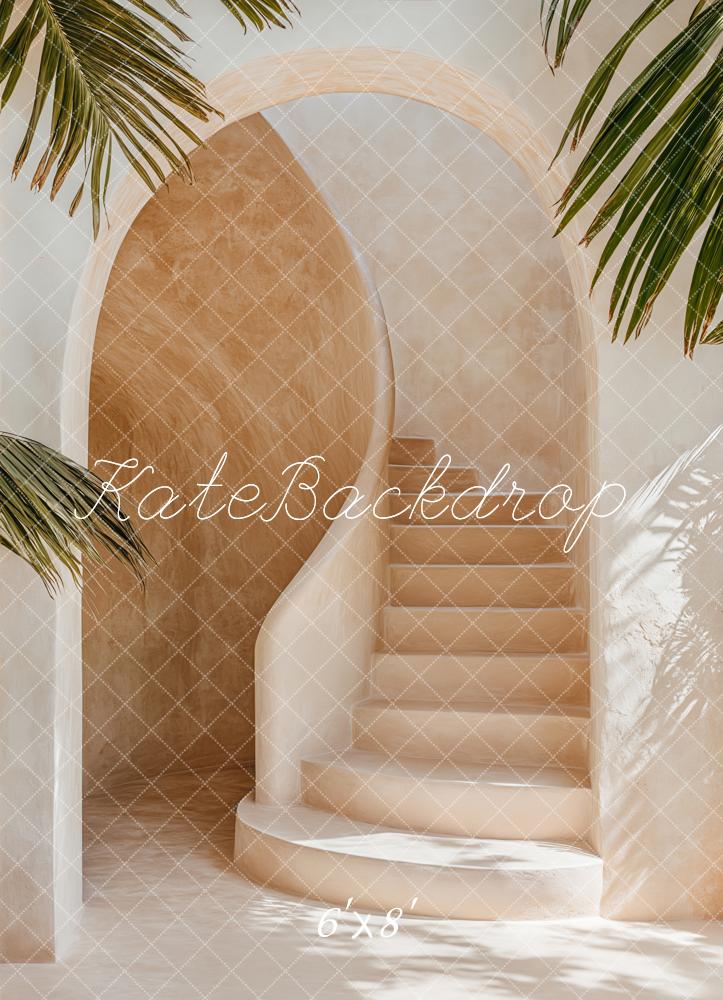 Kate Fleece Arch Tropical Stairs Backdrop Designed by Emetselch - Kate Backdrop AU