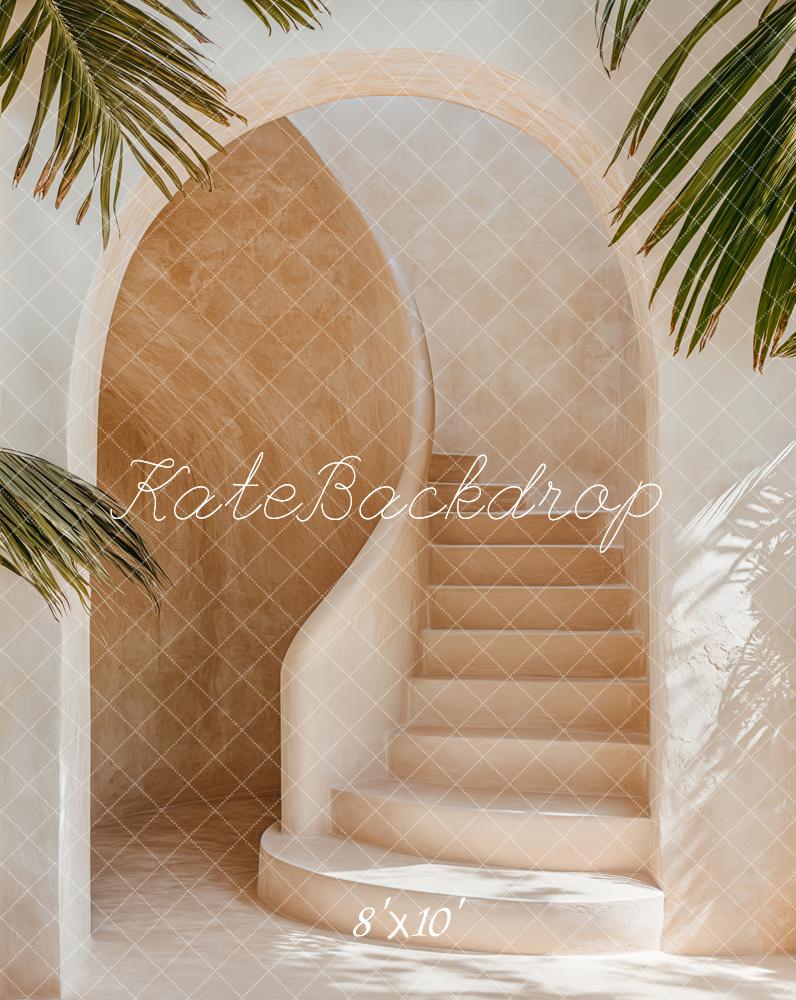 Kate Fleece Arch Tropical Stairs Backdrop Designed by Emetselch - Kate Backdrop AU