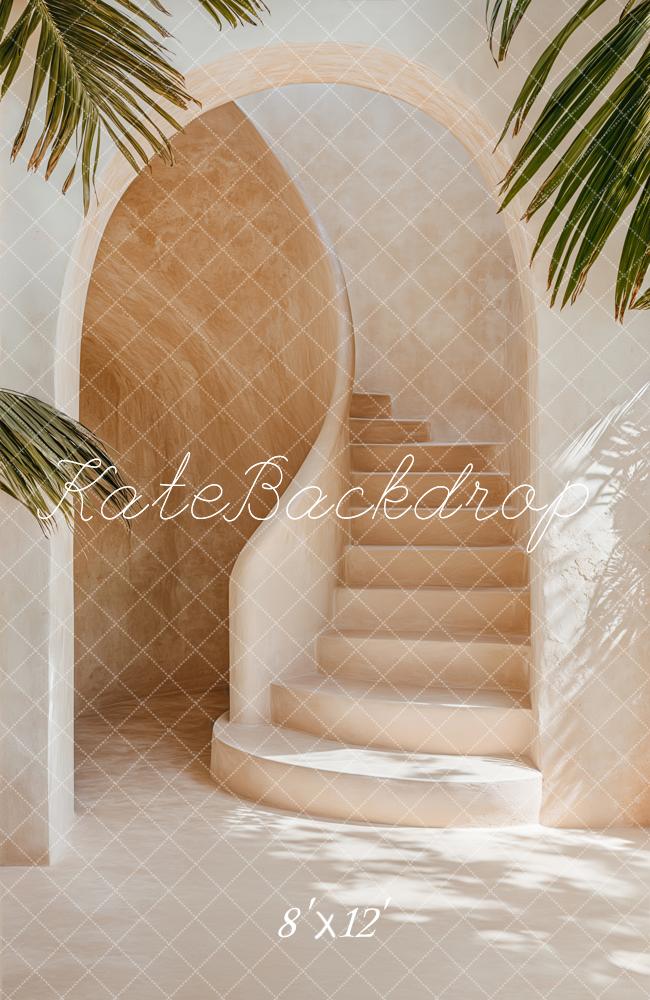 Kate Fleece Arch Tropical Stairs Backdrop Designed by Emetselch - Kate Backdrop AU