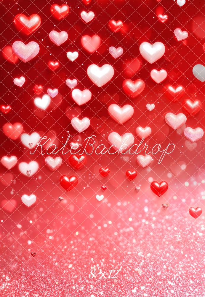 Kate Fleece Valentine's Day Heart Backdrop Designed by Kate Image