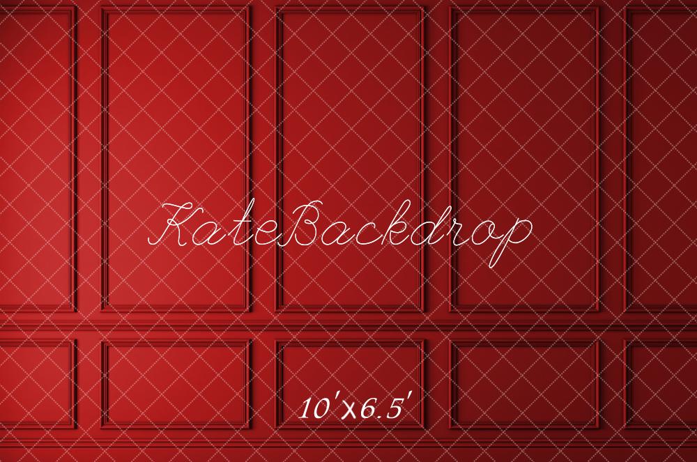 Kate Red Vintage Wall Backdrop for Photography - Kate Backdrop AU