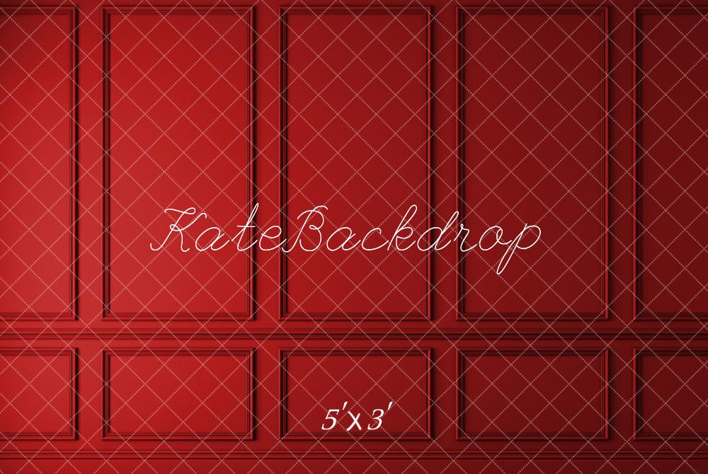 Kate Red Vintage Wall Backdrop for Photography - Kate Backdrop AU