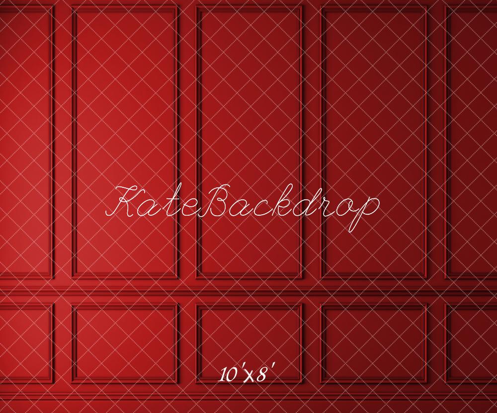Kate Red Vintage Wall Backdrop for Photography - Kate Backdrop AU