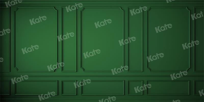 Kate Christmas Vintage Green Wall Backdrop for Photography - Kate Backdrop AU