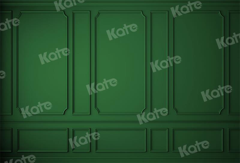 Kate Christmas Vintage Green Wall Backdrop for Photography - Kate Backdrop AU