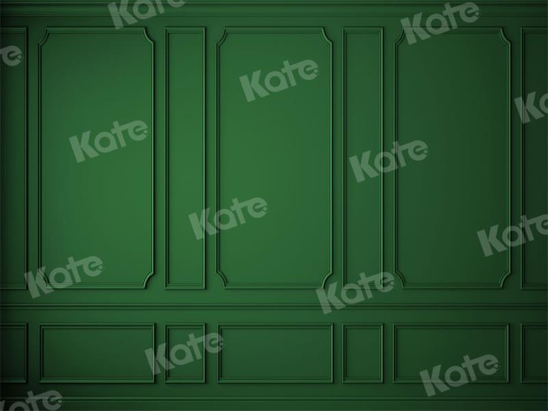 Kate Christmas Vintage Green Wall Backdrop for Photography - Kate Backdrop AU