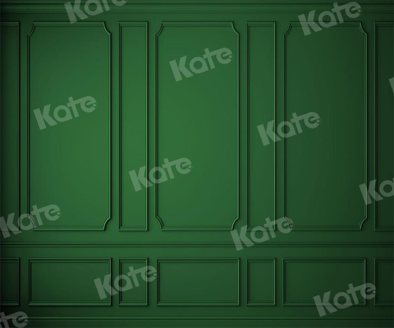 Kate Christmas Vintage Green Wall Backdrop for Photography - Kate Backdrop AU