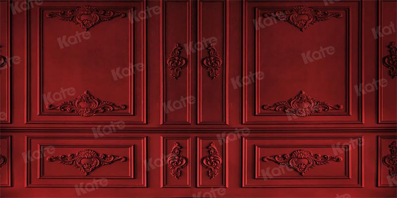 Kate Retro Vintage Dark Red Wall Backdrop for Photography - Kate Backdrop AU