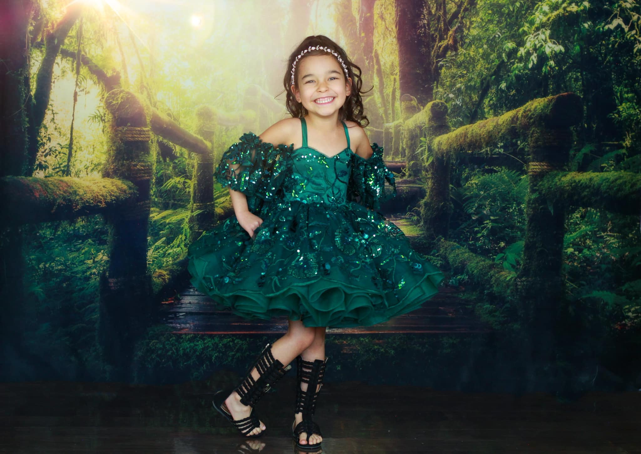 Kate Forest Backdrop Sunshine Green Plants Designed by Chain Photography - Kate Backdrop AU