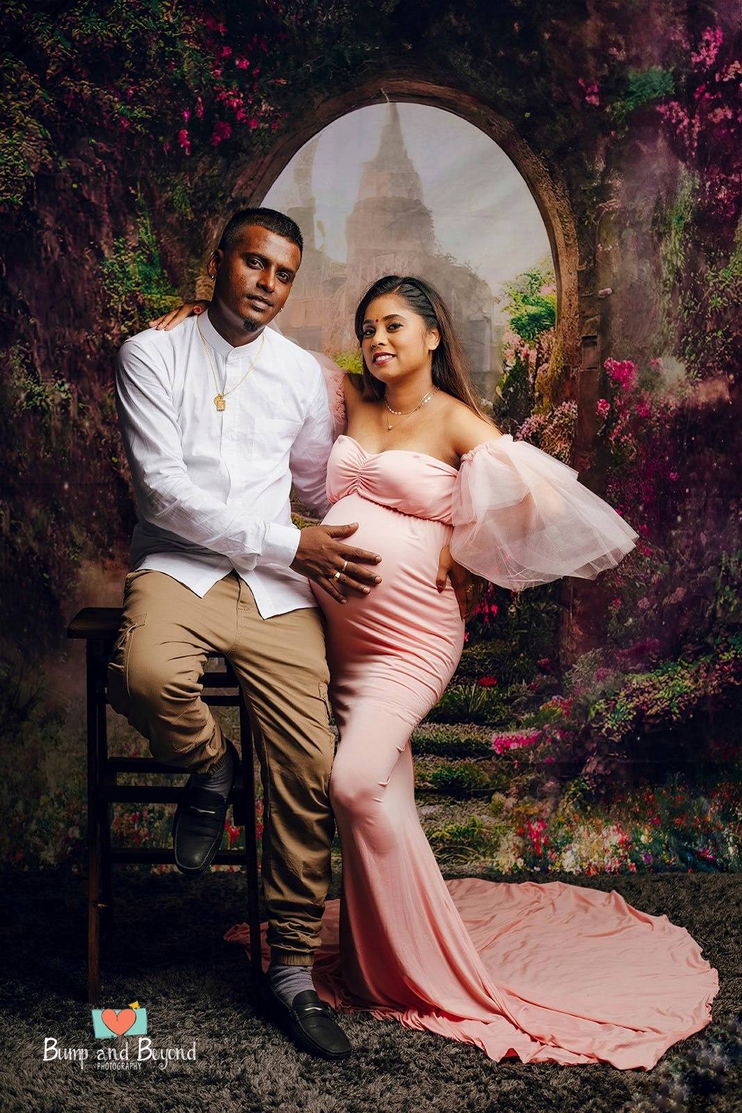 Kate Spring Magic Flower Garden Castle Backdrop for Photography - Kate Backdrop AU