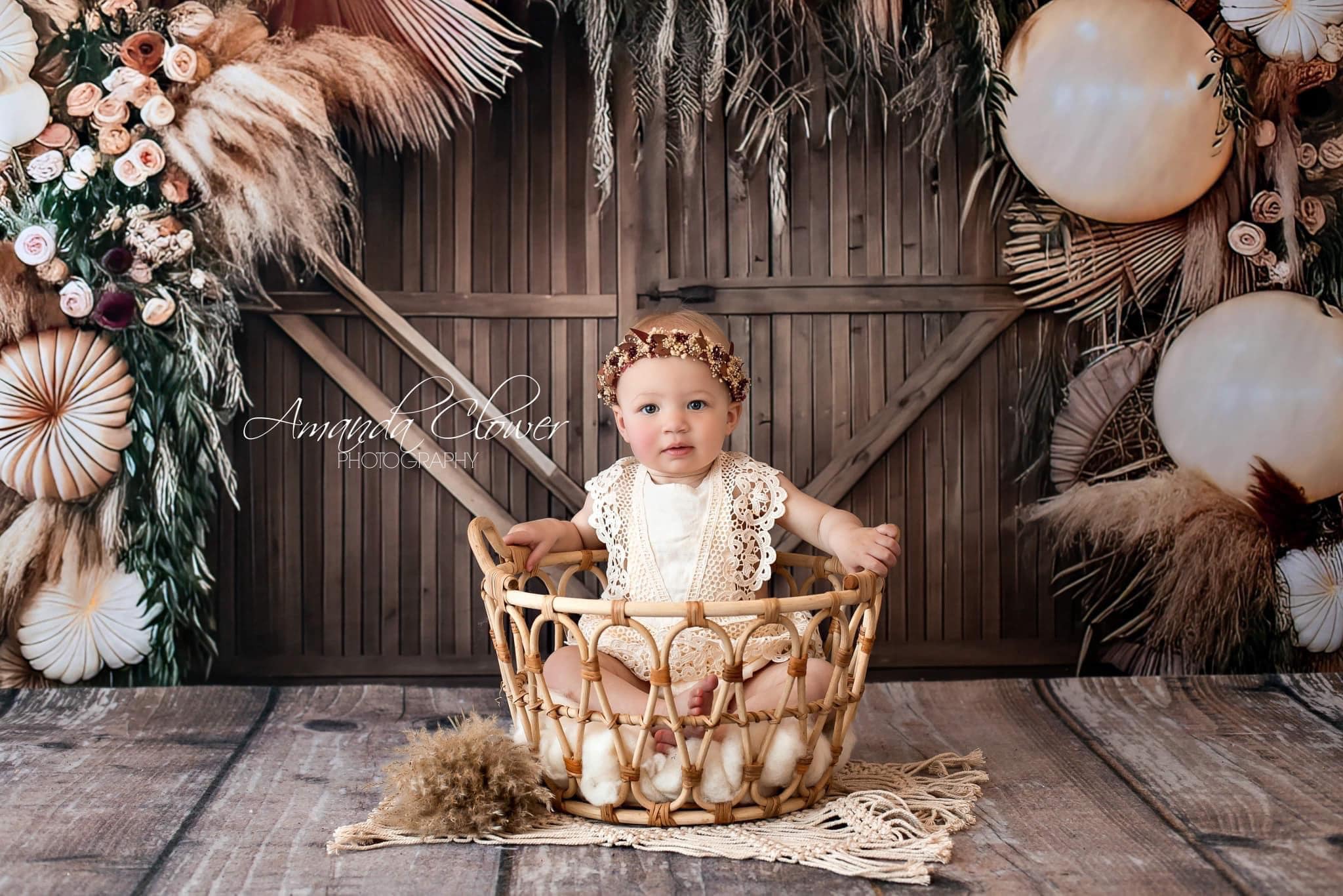 Kate Boho Flower Backdrop Big Balloon Arch Designed by Mini MakeBelieve