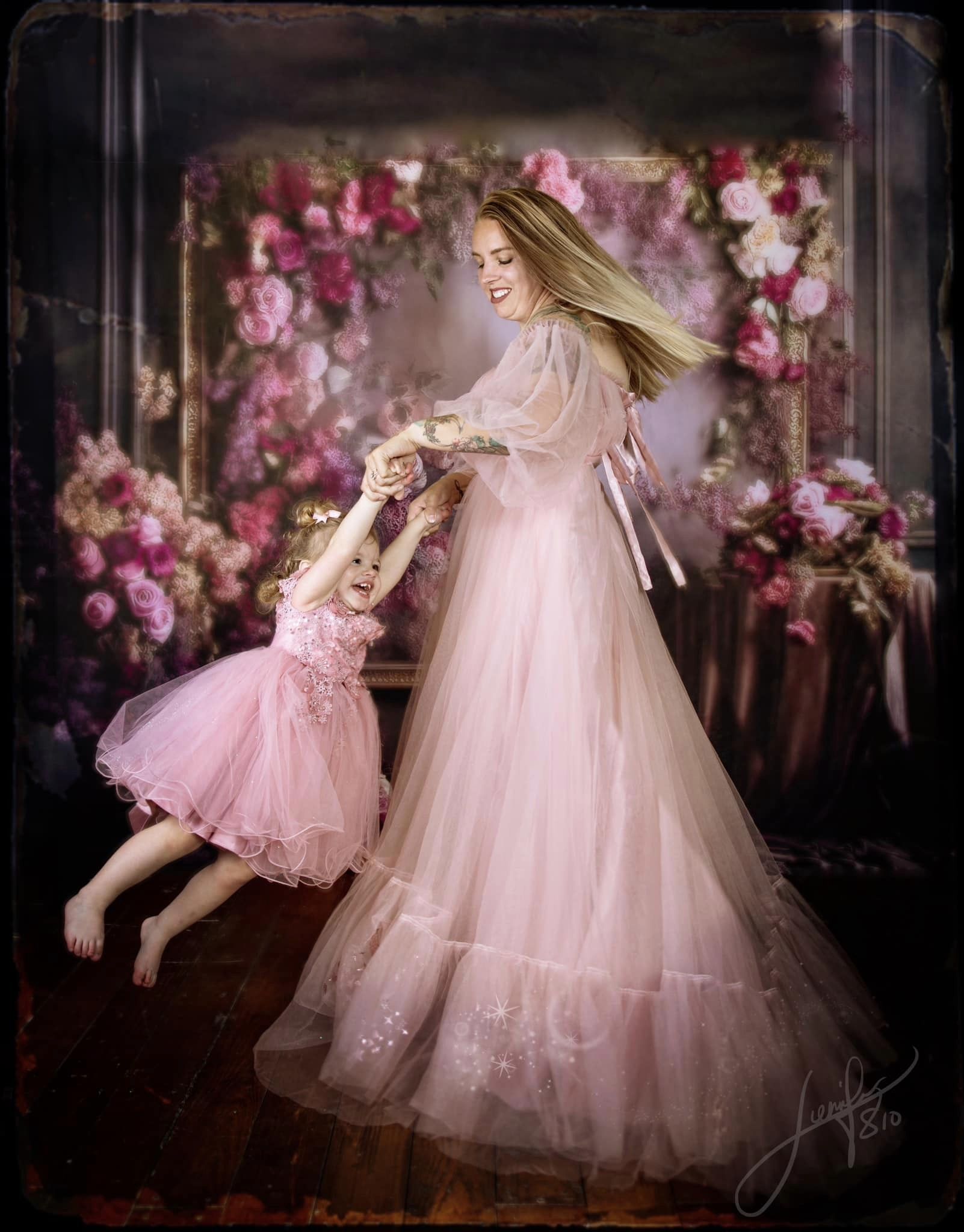 Kate Purple Floral Room Backdrop Birthday Wedding Celebration Designed by Mini MakeBelieve - Kate Backdrop AU