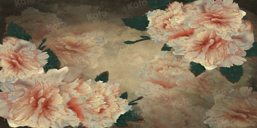 Kate Retro Big Flower Portrait Backdrop Designed by GQ - Kate Backdrop AU