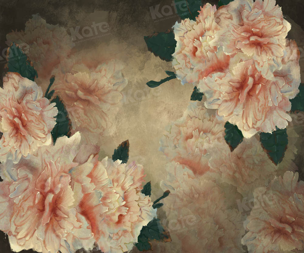 Kate Retro Big Flower Portrait Backdrop Designed by GQ - Kate Backdrop AU