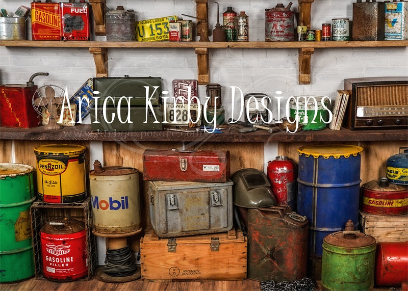 Kate Garage Wall Backdrop designed by Arica Kirby - Kate Backdrop AU