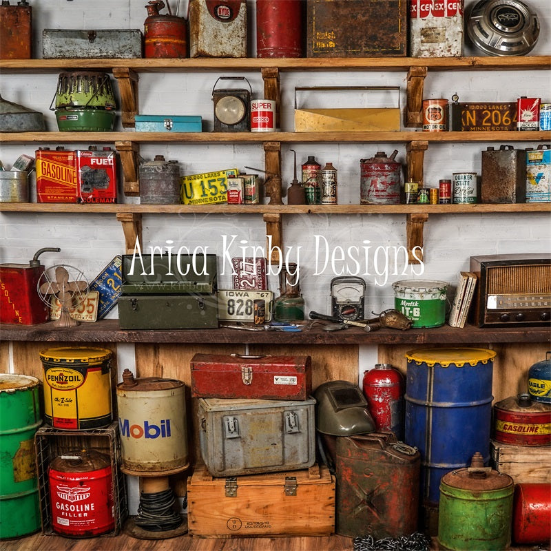 Kate Garage Wall Backdrop designed by Arica Kirby - Kate Backdrop AU