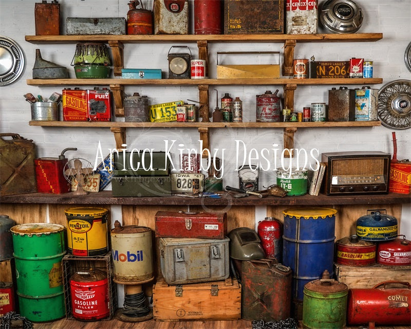 Kate Garage Wall Backdrop designed by Arica Kirby - Kate Backdrop AU