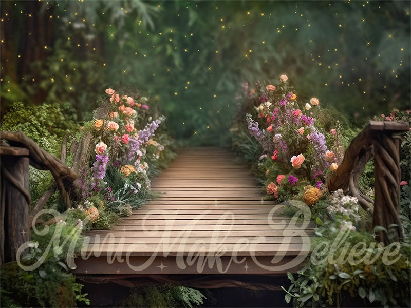 Kate Painterly Fine Art Fairy Bridge Backdrop Designed by Mini MakeBelieve - Kate Backdrop AU