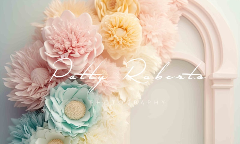Kate Pastel Petals and Posies Backdrop Designed by Patty Robertss - Kate Backdrop AU