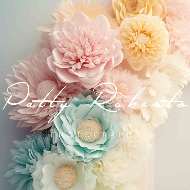 Kate Pastel Petals and Posies Backdrop Designed by Patty Robertss - Kate Backdrop AU