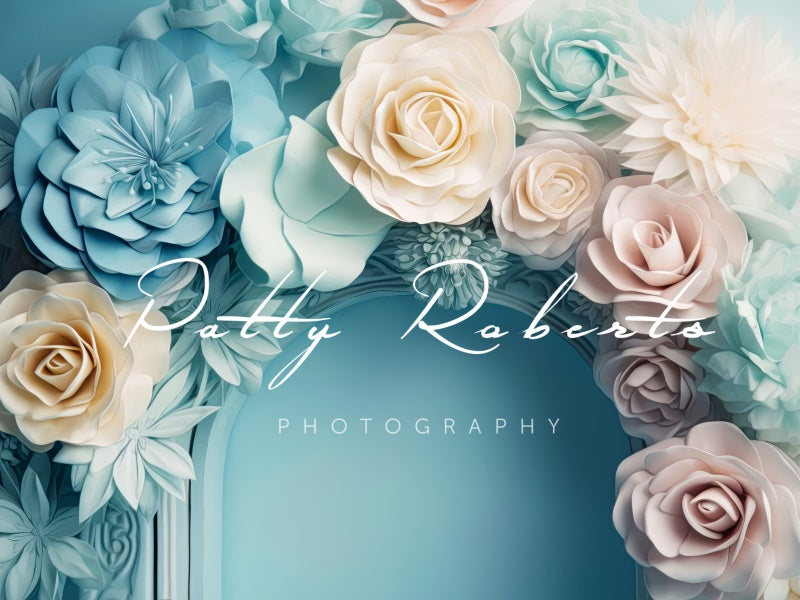 Kate Pastel Petals Painterly Style Backdrop Designed by Patty Robertss - Kate Backdrop AU