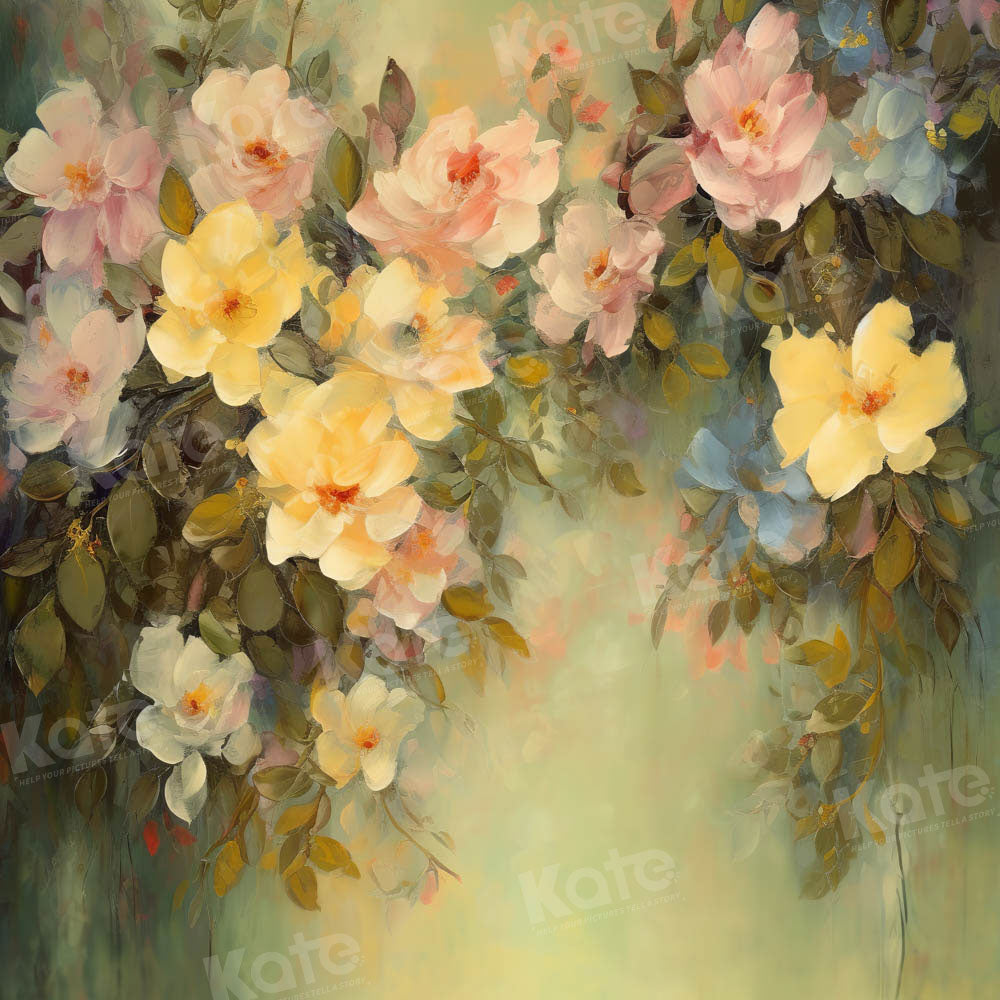 Kate Spring Flower Backdrop Yellow Green Series Designed by GQ - Kate Backdrop AU