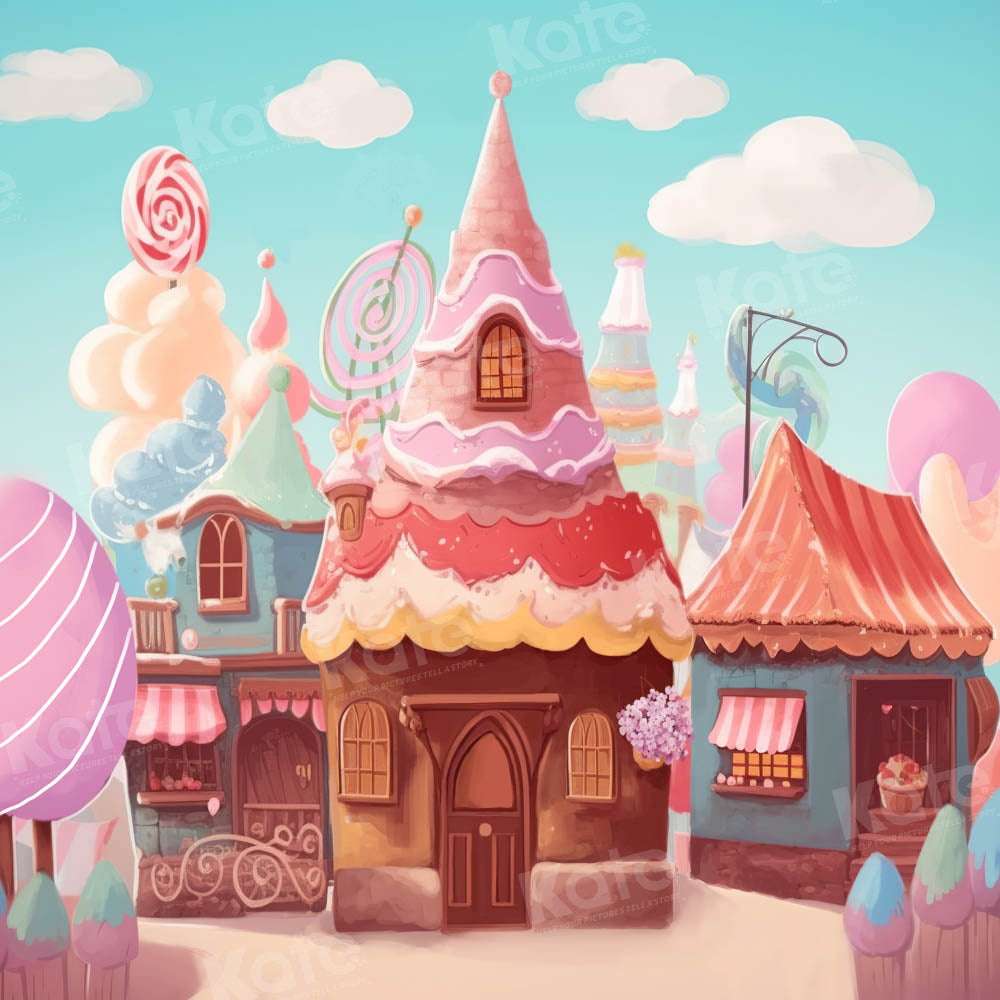 Kate Ice Cream Candy House Backdrop Designed by Chain Photography - Kate Backdrop AU