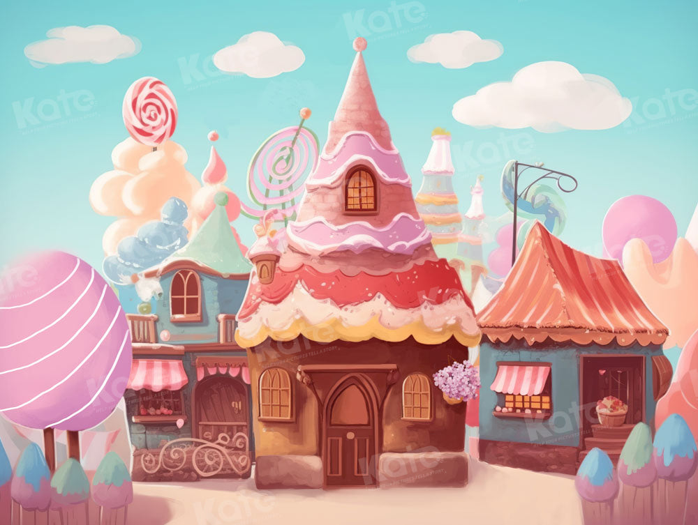 Kate Ice Cream Candy House Backdrop Designed by Chain Photography - Kate Backdrop AU