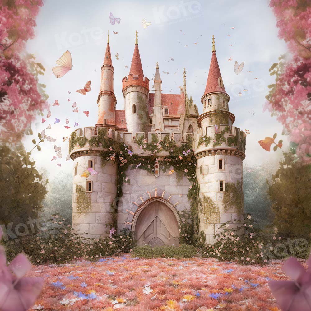Kate Castle Spring Butterfly Backdrop Designed by Chain Photography - Kate Backdrop AU